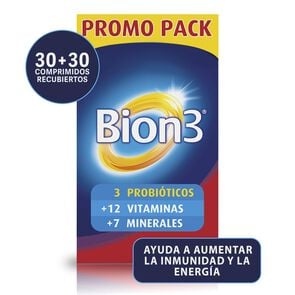 Bion 3 Multivitamínico 60 Comprimidos Recubiertos (Promo Pack) - P&g ex merck consumo