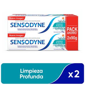 Pasta Dental Limpieza Profunda 90Gr X2 - Sensodyne