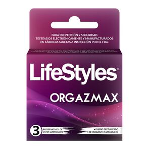 Lifestyles Orgazmax Pack 3 Preservativos