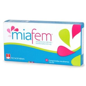 Product image of Miafem Drospirenona 3 mg 21 Comprimidos Recubiertos - Tecnofarma