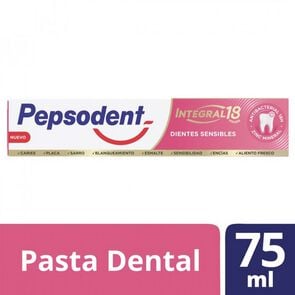 Product image of Integral 18 Dientes Sensibles Antibacterial Zinc Mineral 75ml - Pepsodent