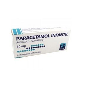 Paracetamol 80 mg 20 Comprimidos - Genericos varios