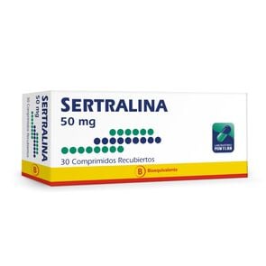 Product image of Sertralina 50 mg 30 Comprimidos - Genericos bioequivalentes