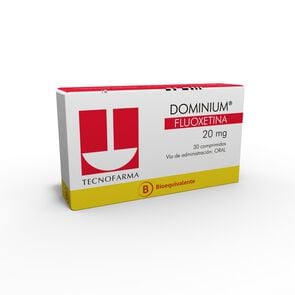 Dominium Fluoxetina 20 mg 30 Comprimidos - Tecnofarma