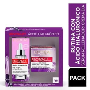 Product image of Revitalift Ácido Hialurónico Crema Dia 50 mL + Serum Rellenador 30 mL - Loreal