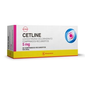 Cetline 5 mg 30 Comprimidos Recubiertos - Seven pharma