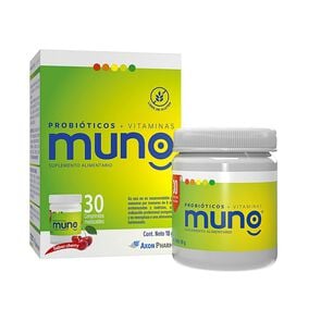 Product image of Muno Probioticos + Vitaminas 30 Comprimidos Masticables