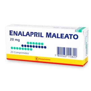 Enalapril 20 mg 20 Comprimidos - Mintlab