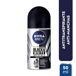 Product image of Desodorante Roll On Men Invisible B&W 50 mL - Nivea