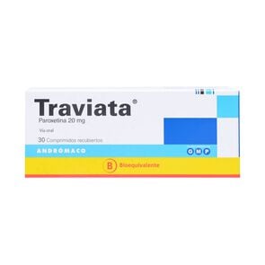 Traviata Paroxetina 20 mg 30 Comprimidos - Andromaco etico