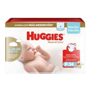 Product image of Natural Care Pañales desechables Recien Nacido P34 Un - Huggies