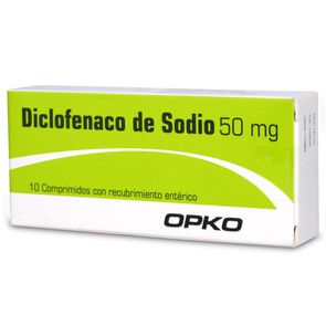 Product image of Diclofenaco Sodico 50 mg 10 Comprimidos - Opko