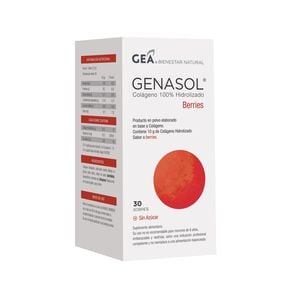 Colágeno hidrolizado GENASOL polvo berries 30 sobres - Gea