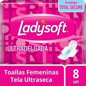 Toalla Higiénica Día Ultradelgada Tela Malla 8  Unidades - Ladysoft