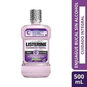 Enjuague Bucal Cuidado Total Zero Alcohol 500 mL - Listerine