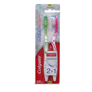 Product image of Cepillo Dental MaxWhite Con Estrella Pulidora Mediano Pack x 2 - Colgate