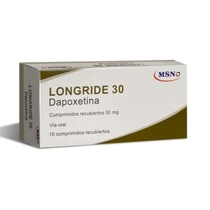 Longride 30 Dapoxetina 30 mg 10 Comprimidos Recubiertos - Pharmaris