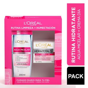 Hidra Total 5 Crema Humectante Día 50 mL + Agua Micelar 200 mL - Loreal