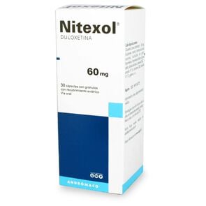 Nitexol Duloxetina 60 mg 30 Cápsulas Recubrimiento Enterico - Andromaco etico