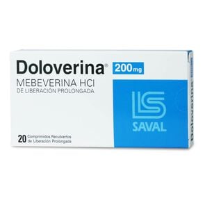 Doloverina Mebeverina 200 mg 20 Comprimidos de Liberación Prolongada - Saval