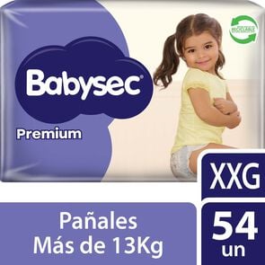 Pañal Premium XXG x 54 - Babysec