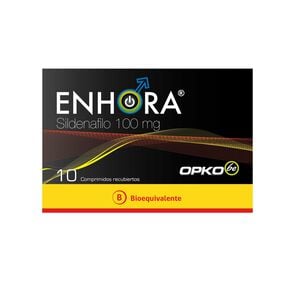 Enhora Sildenafilo 100 mg 10 Comprimidos recubiertos - Opko