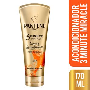 Product image of 3 Minute Miracle Fuerza y Reconstrucción Acondicionador 170ml - Pantene 3 minutes miracle