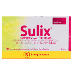 Sulix Tamsulosina 0,4 mg 30 Cápsulas Liberación Prolongada - Rider