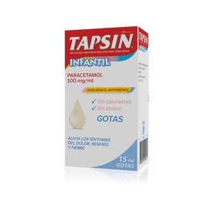 Product image of Tapsin Paracetamol 100 mg/ml Gotas 15 mL - Maver