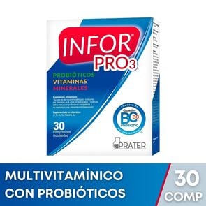 Infor Pro 3 Vitaminas 30 Comprimidos