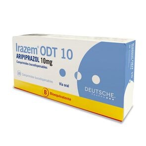 Irazem ODT 10 Aripiprazol 10 mg 28 Comprimidos Bucodispersables - Deutsche pharma