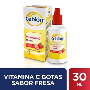 Cebion Fresa Ácido Ascorbico 100 mg Gotas 30 mL - Merck