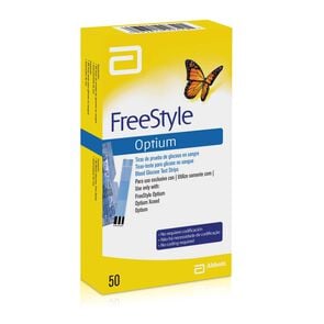 Freestyle Optium 50 Tiras de Glucosa - Abbott diagnostico