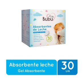 Absorbentes de Leche Anatómicos Empaque Individual X30 - Bubu