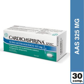 Cardioaspirina 325 EC Acido Acetilsalicilico 325 mg 30 Comprimidos - Bayer popular