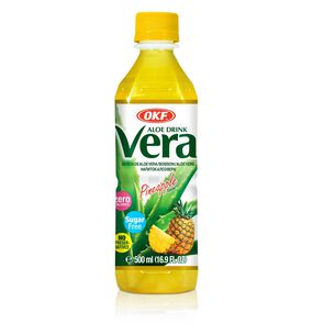 Bebida De Aloe Vera Sin Azúzar Sabor Piña 500 mL - Okf