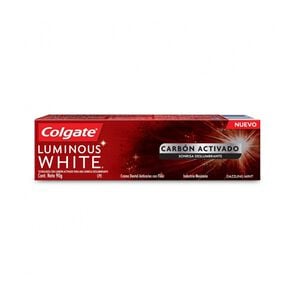 Crema Dental Luminous White Carbón Activado 90 grs - Colgate