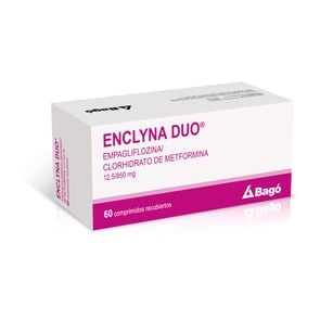 Enclyna Duo Empagliflozina 12,5 mg / Metformina Clorhidrato 850 mg 60 Comprimidos - Bago