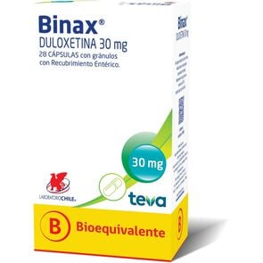 Product image of Binax 30 mg 28 Capsulas Con Granulos Recubrimiento Enterico - Chile recetario