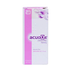 Product image of Acuode Vitamina D3 300000 UI Solución Oral 3 mL - Recalcine