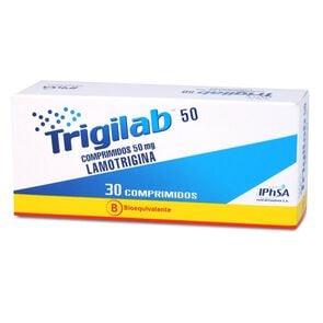 Product image of Trigilab Lamotrigina 50 mg 30 Comprimidos - Interpharma