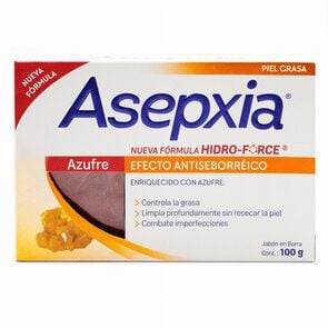 Product image of Jabón En Barra Limpieza Profunda Y Secante de Azufre 100 grs - Asepxia