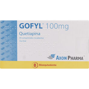 Product image of Gofyl Quetiapina 100 mg 30 Comprimidos Recubiertos - Axon