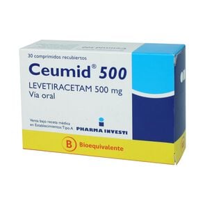 Product image of Ceumid 500 Levetiracetam 500 mg 30 Comprimidos - Pharma investi