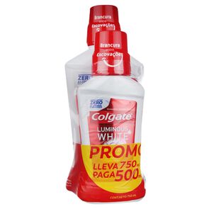 Pack Luminous White Enjuague Bucal 500 mL + Enjuague Bucal 250 mL - Colgate