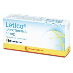 Letico Lamotrigina 50 mg 30 Comprimidos - Eurofarma