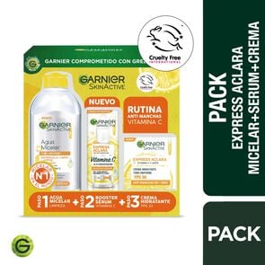 Product image of Pack Anti-Manchas Micelar + Serum + Crema Gel - Garnier skin active