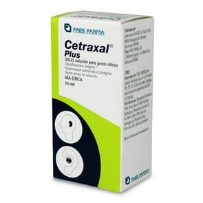 Cetraxal Plus Ciprofloxacino 3 mg Solución Otológica 10 mL - Faes farma