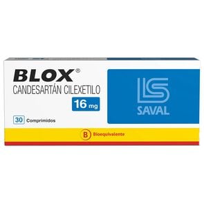 Blox Candesartan 16 mg 30 Comprimidos - Saval