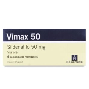 Vimax Sildenafil 50 mg 6 Comprimidos Masticable - Pharma investi